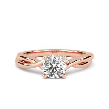 Infinity Twist Round Verlobungsring