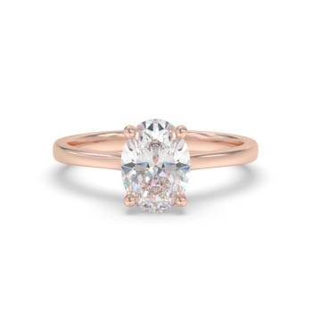 Verlobungsring mit ovalem Diamanten