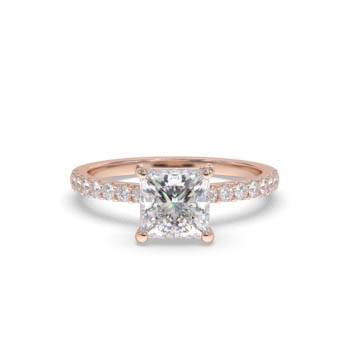 Prinzessinnen-Diamant-Schulterset-Ring