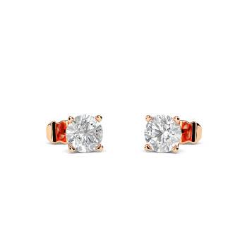 Moderne Designer-Ohrringe mit runden Diamanten