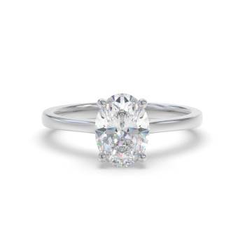 Verlobungsring mit ovalem Diamanten