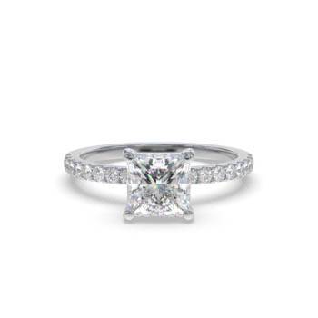 Prinzessinnen-Diamant-Schulterset-Ring