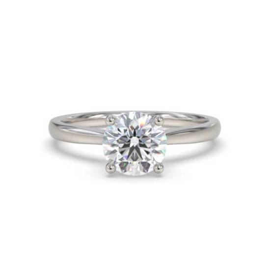 Eleganter Verlobungsring mit rundem Diamanten