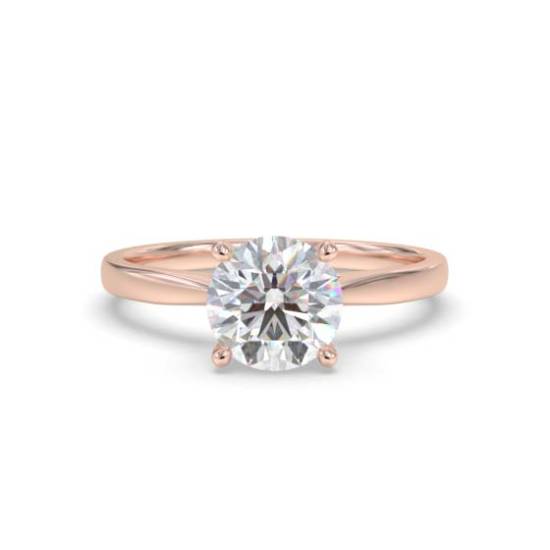 Verlobungsring mit rundem Diamanten