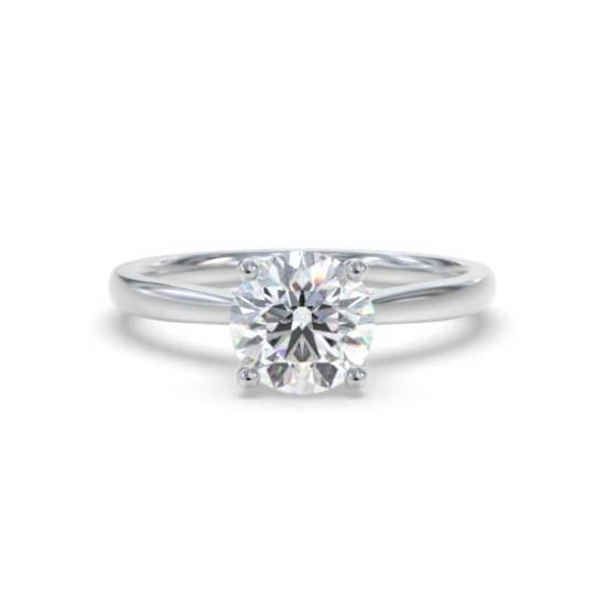 Eleganter Verlobungsring mit rundem Diamanten