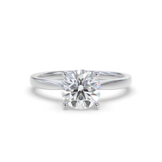 Verlobungsring mit rundem Diamanten