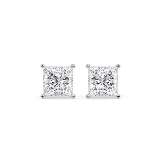 Traditionelle Prinzess-Diamant-Ohrstecker