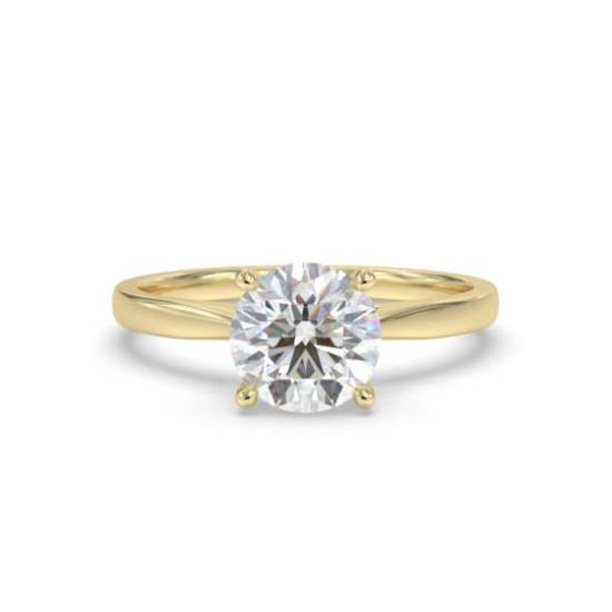 Verlobungsring mit rundem Diamanten